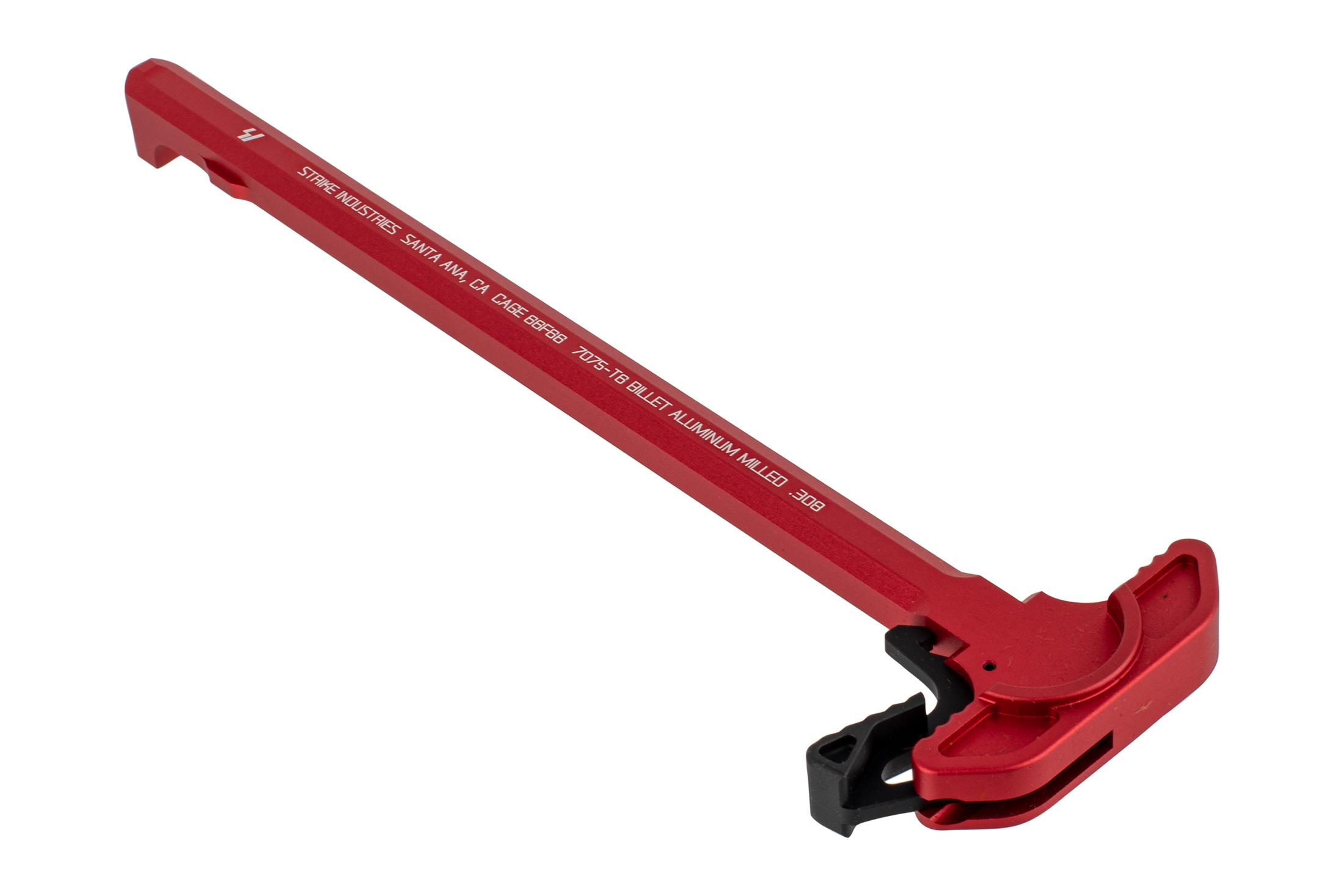 Strike Industries ARCH-EL AR 10 Charging Handle with Extended Latch - RED